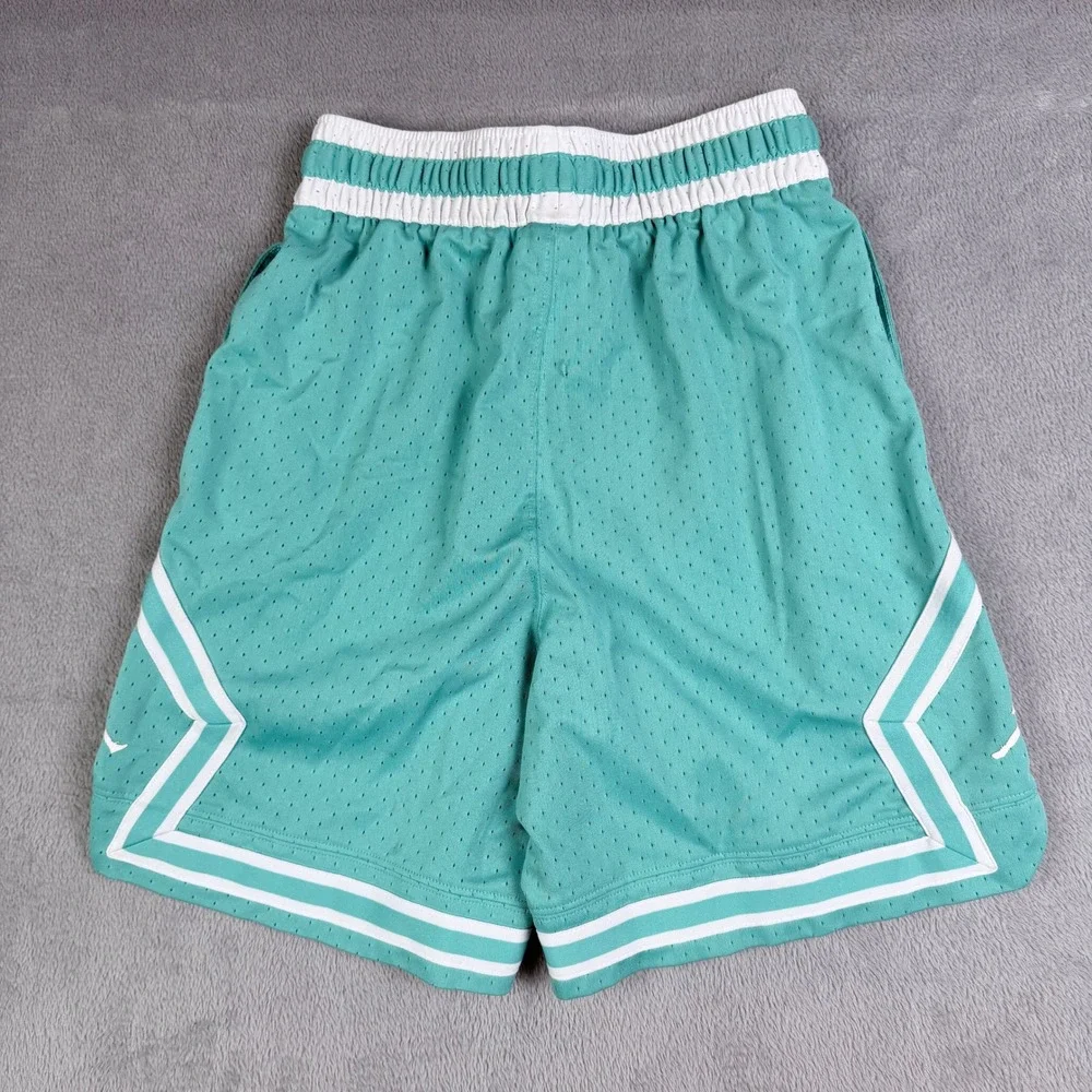 Jordan Dri-FIT Diamond Mesh Basketball Shorts Teal White HF9910-392 Mens XS